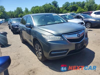 Czwarte zdjęcie samochodu z boku: 2015 ACURA MDX TECHNOLOGY VIN:5FRYD4H49FB011819 - miniatura
