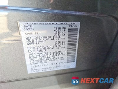 Zdjęcie 13 z 13 samochodu: 2026 INFINITI QX60 LUXE VIN:5N1AL1FS1TC350794 - miniatura