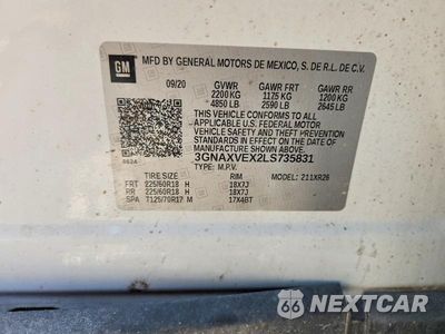 Zdjęcie 13 z 13 samochodu: 2020 CHEVROLET EQUINOX LT VIN:3GNAXVEX2LS735831 - miniatura