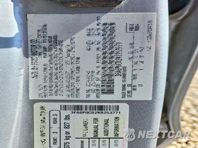 Zdjęcie 12 z 12 samochodu: 2019 FORD FUSION SEL VIN:3FA6P0CD2KR253771 - miniatura
