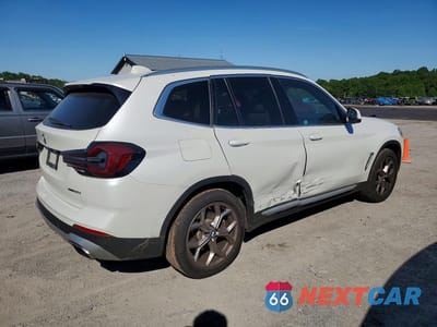 Trzecie zdjęcie samochodu z tyłu: 2022 BMW X3 XDRIVE30I VIN:5UX53DP04N9L84229 - miniatura