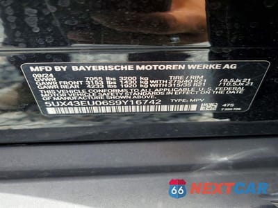 Zdjęcie 13 z 13 samochodu: 2025 BMW X5 XDRIVE50E VIN:5UX43EU06S9Y16742 - miniatura