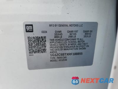 Zdjęcie 12 z 12 samochodu: 2024 CHEVROLET MALIBU LS VIN:1G1ZC5STXRF188855 - miniatura