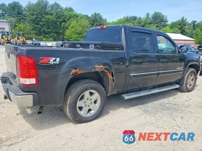 Trzecie zdjęcie samochodu z tyłu: 2013 GMC SIERRA K1500 SLT VIN:3GTP2WE77DG130702 - miniatura
