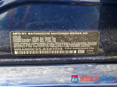 Zdjęcie 12 z 12 samochodu: 2018 BMW 330 I VIN:WBA8B9C55JEE81053 - miniatura