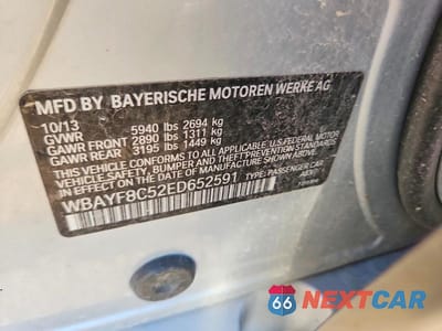Zdjęcie 12 z 12 samochodu: 2014 BMW 750 LXI VIN:WBAYF8C52ED652591 - miniatura