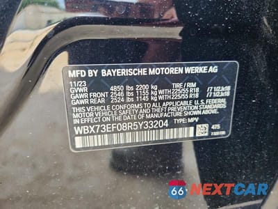 Zdjęcie 13 z 13 samochodu: 2024 BMW X1 XDRIVE28I VIN:WBX73EF08R5Y33204 - miniatura