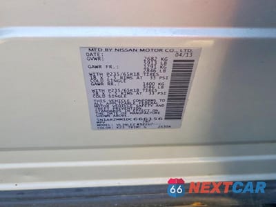 Zdjęcie 13 z 13 samochodu: 2013 NISSAN PATHFINDER S VIN:5N1AR2MM1DC666156 - miniatura