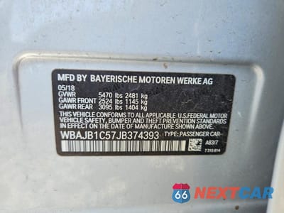 Zdjęcie 12 z 12 samochodu: 2018 BMW 530XE VIN:WBAJB1C57JB374393 - miniatura