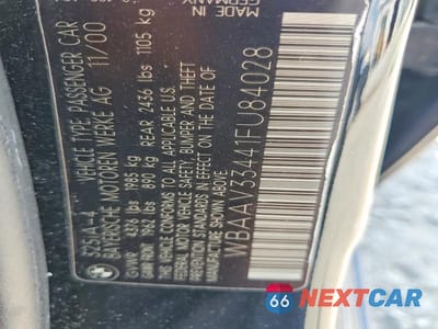 Zdjęcie 12 z 12 samochodu: 2001 BMW 325 I VIN:WBAAV33441FU84028 - miniatura