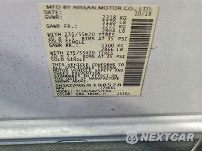 Zdjęcie 14 z 14 samochodu: 2018 NISSAN MURANO PLATINUM VIN:5N1AZ2MG6JN198578 - miniatura