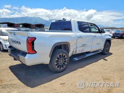 Trzecie zdjęcie samochodu z tyłu: 2023 TOYOTA TUNDRA CREWMAX LIMITED VIN:5TFJA5DB8PX125453 - miniatura