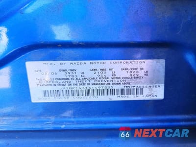 Zdjęcie 12 z 12 samochodu: 2006 MAZDA 3 HATCHBACK VIN:JM1BK143161497835 - miniatura
