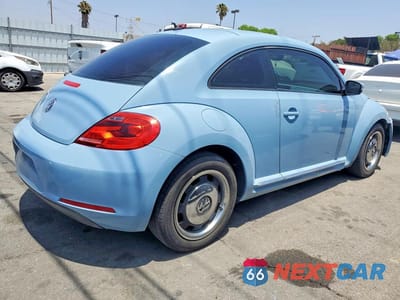 Trzecie zdjęcie samochodu z tyłu: 2012 VOLKSWAGEN BEETLE VIN:3VWHP7AT6CM625453 - miniatura