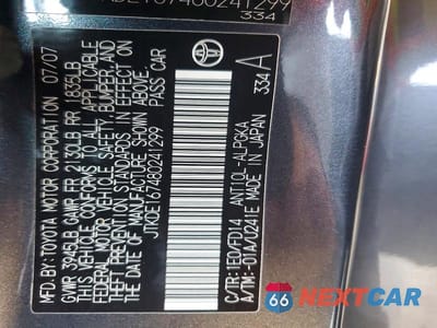 Zdjęcie 12 z 12 samochodu: 2008 SCION TC BASE VIN:JTKDE167480241299 - miniatura