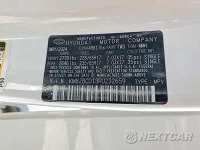 Zdjęcie 14 z 14 samochodu: 2024 HYUNDAI TUCSON BLUE VIN:KM8JBCD13RU232659 - miniatura