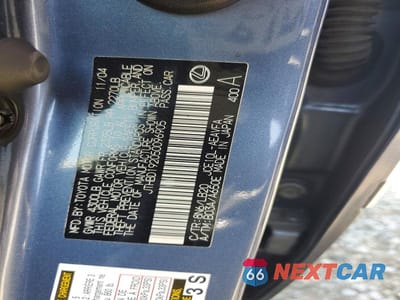 Zdjęcie 12 z 12 samochodu: 2005 LEXUS IS 300 VIN:JTHBD192050096905 - miniatura