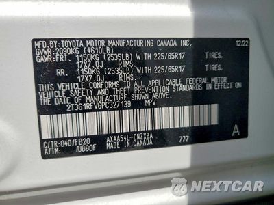 Zdjęcie 13 z 13 samochodu: 2023 TOYOTA RAV4 LE VIN:2T3G1RFV6PC327139 - miniatura