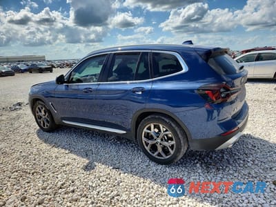 Drugie zdjęcie samochodu z przodu: 2022 BMW X3 SDRIVE30I VIN:5UX43DP09N9K62624 - miniatura