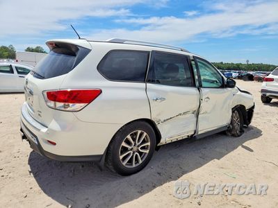 Trzecie zdjęcie samochodu z tyłu: 2016 NISSAN PATHFINDER SL VIN:5N1AR2MM8GC605066 - miniatura