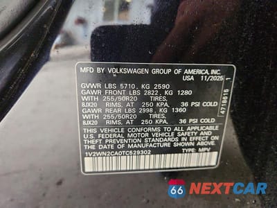 Zdjęcie 13 z 13 samochodu: 2026 VOLKSWAGEN ATLAS SE VIN:1V2WN2CA0TC529302 - miniatura