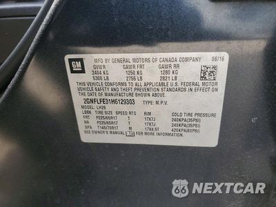 Zdjęcie 13 z 13 samochodu: 2017 CHEVROLET EQUINOX LT VIN:2GNFLFE31H6129303 - miniatura