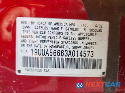 Zdjęcie 13 z 13 samochodu: 2003 ACURA 3.2TL VIN:19UUA56663A014573 - miniatura