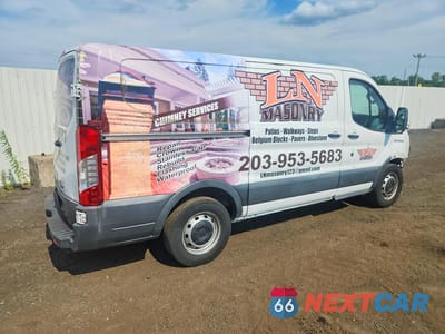 Trzecie zdjęcie samochodu z tyłu: 2015 FORD TRANSIT 150 DELIVERY VAN VIN:1FTNE1YMXFKA59929 - miniatura