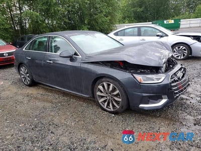 Czwarte zdjęcie samochodu z boku: 2021 AUDI A4 PREMIUM 40 VIN:WAUABAF48MN014815 - miniatura