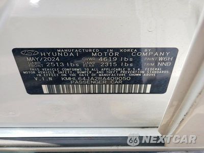 Zdjęcie 12 z 12 samochodu: 2024 HYUNDAI SONATA SEL VIN:KMHL64JA2RA409050 - miniatura