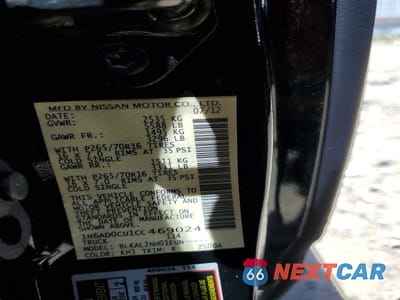 Zdjęcie 12 z 12 samochodu: 2012 NISSAN FRONTIER SV V6 VIN:1N6AD0CU1CC469024 - miniatura