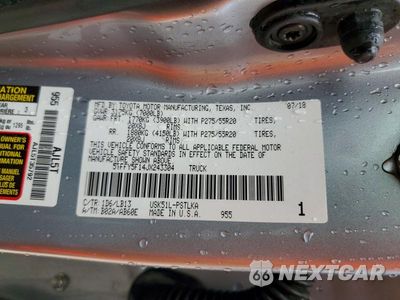 Zdjęcie 12 z 12 samochodu: 2018 TOYOTA TUNDRA CREWMAX LIMITED VIN:5TFFY5F14JX243304 - miniatura