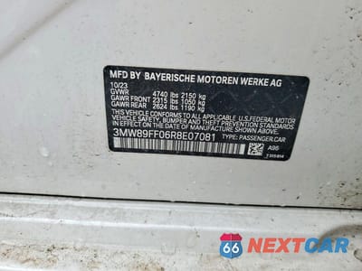 Zdjęcie 12 z 12 samochodu: 2024 BMW 330XI VIN:3MW89FF06R8E07081 - miniatura