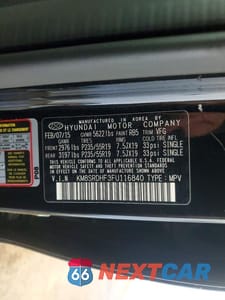 Zdjęcie 13 z 13 samochodu: 2015 HYUNDAI SANTA FE GLS VIN:KM8SRDHF3FU116840 - miniatura