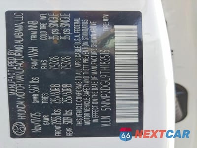 Zdjęcie 13 z 13 samochodu: 2026 HYUNDAI SANTA FE SEL VIN:5NMP2DGL9TH182513 - miniatura