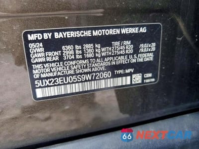 Zdjęcie 13 z 13 samochodu: 2025 BMW X5 XDRIVE40I VIN:5UX23EU05S9W72060 - miniatura