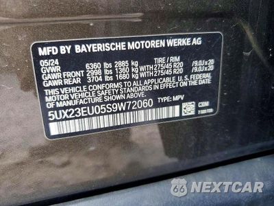 Zdjęcie 13 z 13 samochodu: 2025 BMW X5 XDRIVE40I VIN:5UX23EU05S9W72060 - miniatura