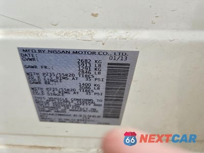 Zdjęcie 12 z 12 samochodu: 2013 NISSAN PATHFINDER S VIN:5N1AR2MM6DC635968 - miniatura