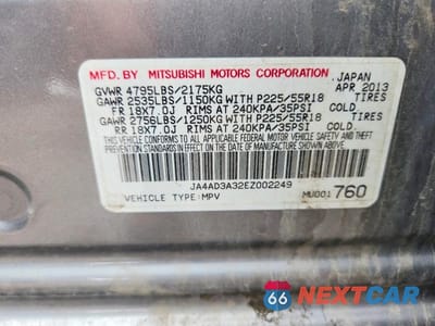 Zdjęcie 12 z 12 samochodu: 2014 MITSUBISHI OUTLANDER SE VIN:JA4AD3A32EZ002249 - miniatura