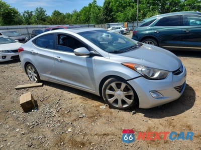 Czwarte zdjęcie samochodu z boku: 2011 HYUNDAI ELANTRA LIMITED VIN:KMHDH4AEXBU124327 - miniatura