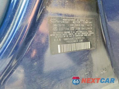 Zdjęcie 12 z 12 samochodu: 2010 HYUNDAI ELANTRA GLS VIN:KMHDU4AD7AU990701 - miniatura