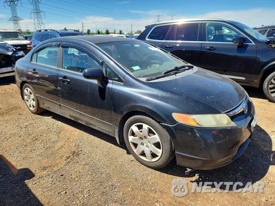 Czwarte zdjęcie samochodu z boku: 2008 HONDA CIVIC LX VIN:1HGFA16508L090570 - miniatura