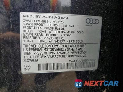 Zdjęcie 13 z 13 samochodu: 2014 AUDI Q7 PRESTIGE VIN:WA1DGAFE9ED015502 - miniatura