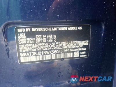 Zdjęcie 12 z 12 samochodu: 2022 BMW 540 XI VIN:WBA73BJ01NWX56065 - miniatura