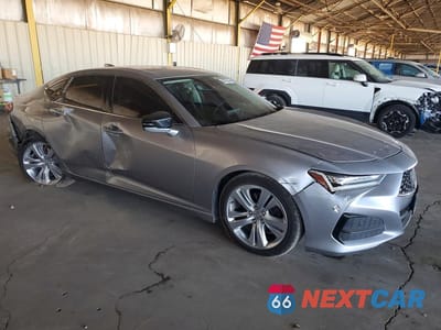 Czwarte zdjęcie samochodu z boku: 2021 ACURA TLX TECHNOLOGY VIN:19UUB5F47MA001375 - miniatura
