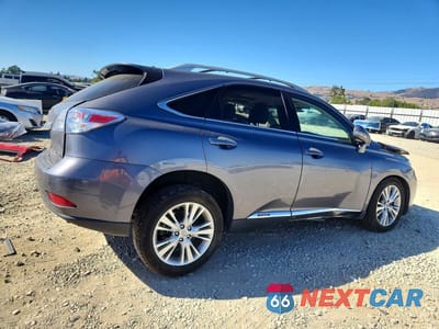Trzecie zdjęcie samochodu z tyłu: 2012 LEXUS RX 450H VIN:JTJBC1BA0C2434646 - miniatura