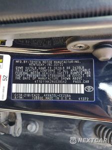Zdjęcie 12 z 12 samochodu: 2022 TOYOTA CAMRY SE VIN:4T1G11AK2NU039542 - miniatura