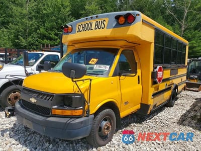 Drugie zdjęcie samochodu z przodu: 2012 CHEVROLET EXPRESS G4 - SCHOOL BUS VIN:1GB6G5BLXC1186322 - miniatura
