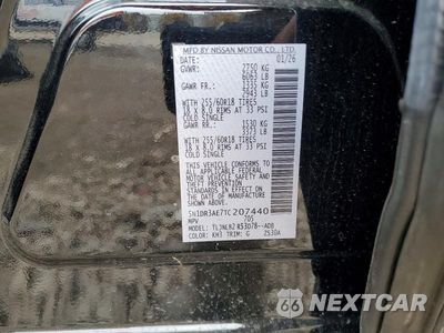 Zdjęcie 12 z 12 samochodu: 2026 NISSAN PATHFINDER S VIN:5N1DR3AE7TC207440 - miniatura