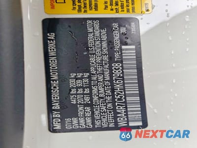 Zdjęcie 12 z 12 samochodu: 2017 BMW 430I VIN:WBA4R7C52HK679838 - miniatura